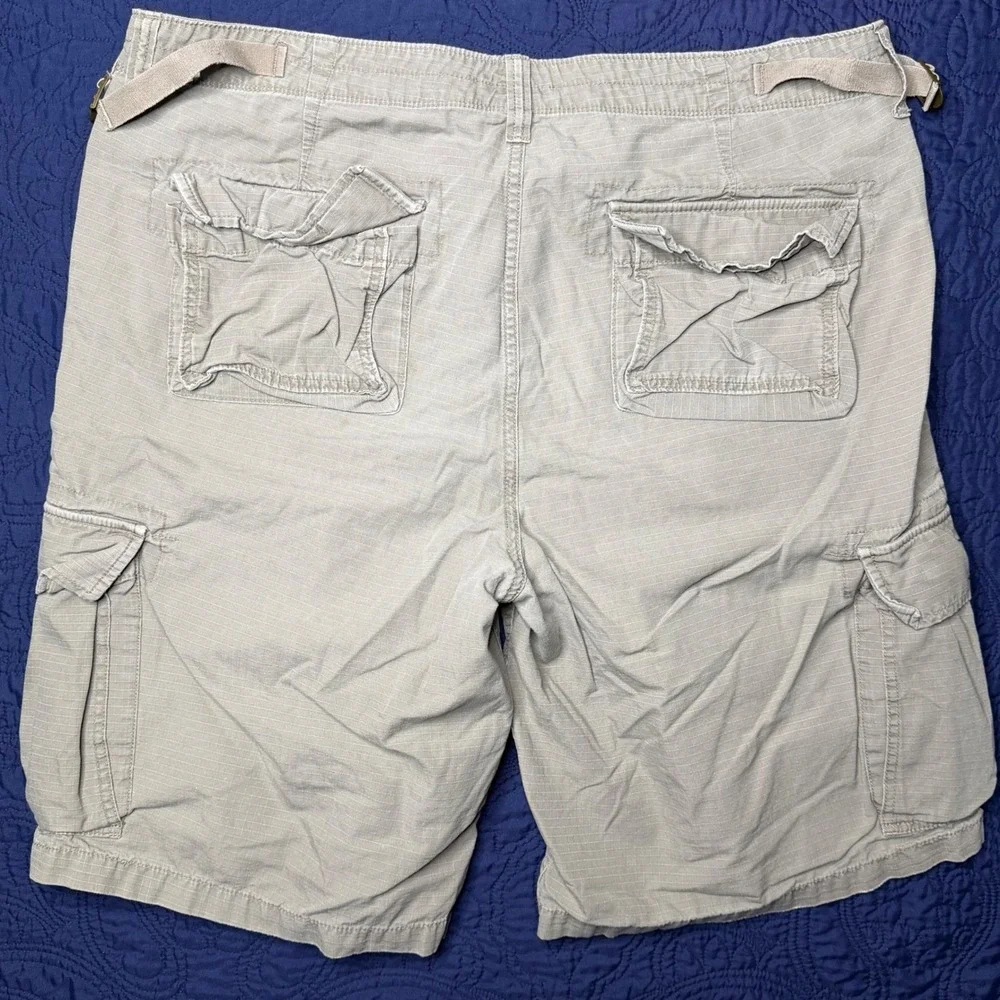 Polo Jeans Co Ralph Lauren Mens 40x12 Cargo Military Shorts Khaki Utility Hiking